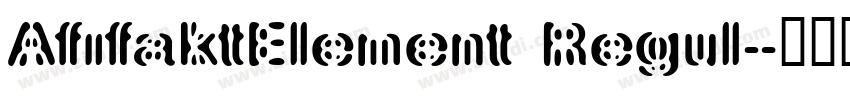 AfifaktElement Regul字体转换